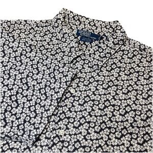 Men's Polo By Ralph Lauren Clayton 100% Cotton Floral All Over Button Up Sz XL